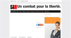 Desktop Screenshot of carrefouruncombatpourlaliberte.fr