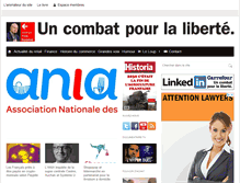 Tablet Screenshot of carrefouruncombatpourlaliberte.fr